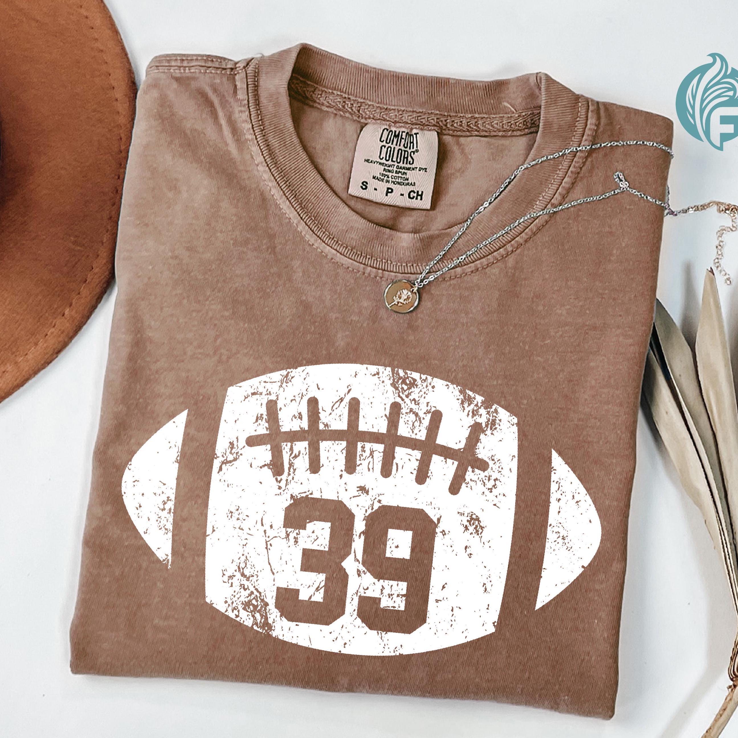 Comfort Colors® Football Kids Jersey Number Shirt, Cute Football Season Mama Shirt, Gift For Football Lover Mom Shirt, Sports Mama Shirt