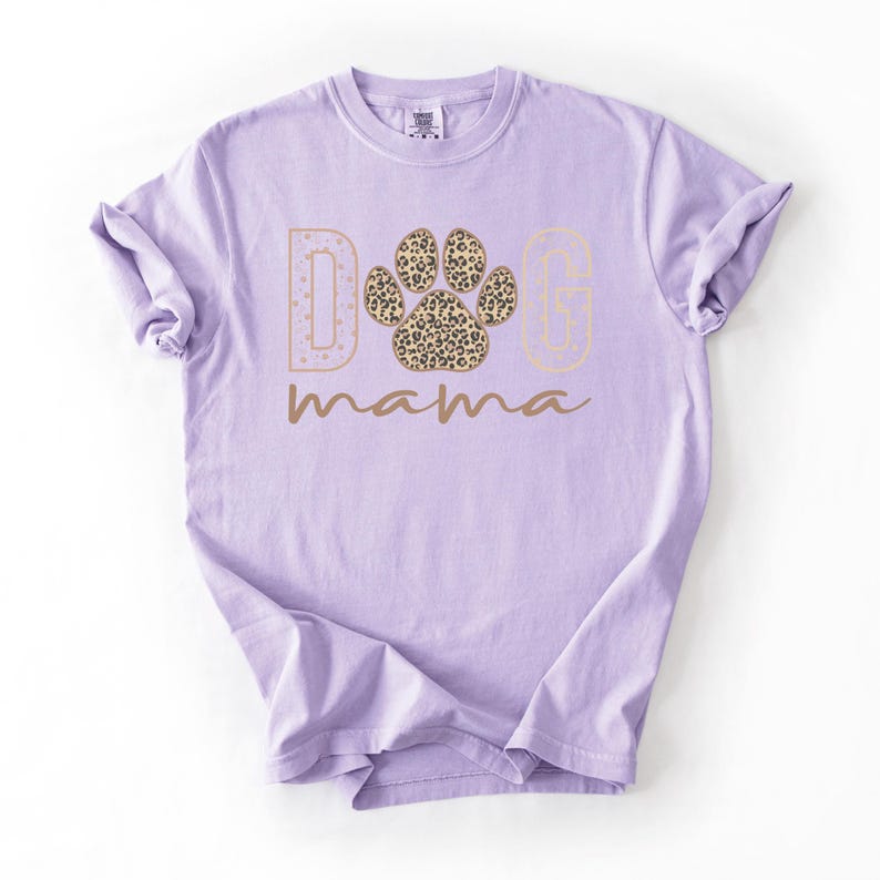 Comfort Colors® Dog Mama Shirt, Dog Mom Shirt, Dog Mama Era, Womens Shirts, Dog Lover Shirt, Dog Mom Gift, Gift For Mom, Pet Lover Shirt imagem 7