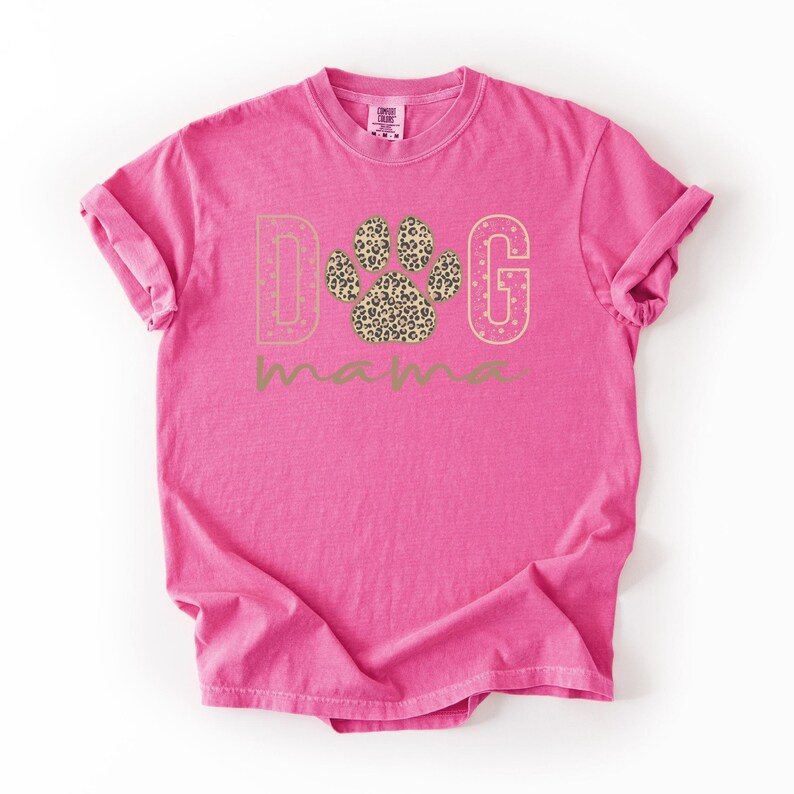 Comfort Colors® Dog Mama Shirt, Dog Mom Shirt, Dog Mama Era, Womens Shirts, Dog Lover Shirt, Dog Mom Gift, Gift For Mom, Pet Lover Shirt imagem 8