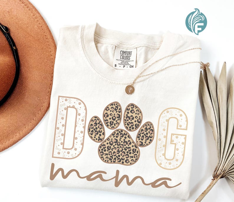 Comfort Colors® Dog Mama Shirt, Dog Mom Shirt, Dog Mama Era, Womens Shirts, Dog Lover Shirt, Dog Mom Gift, Gift For Mom, Pet Lover Shirt Ivory