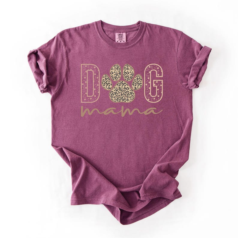 Comfort Colors® Dog Mama Shirt, Dog Mom Shirt, Dog Mama Era, Womens Shirts, Dog Lover Shirt, Dog Mom Gift, Gift For Mom, Pet Lover Shirt imagem 12