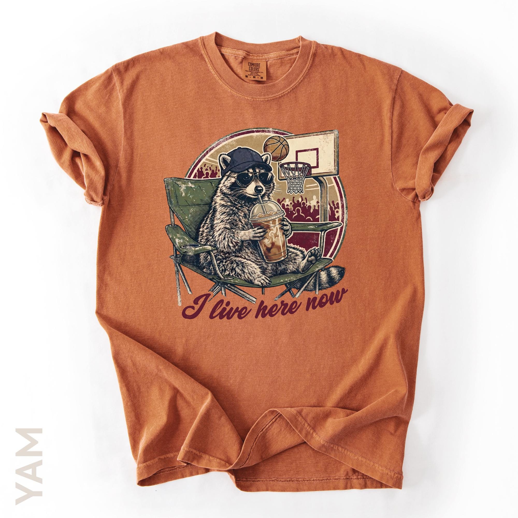 Raccoon Basketball Shirt - Etsy