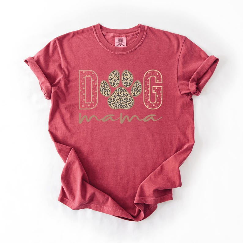 Comfort Colors® Dog Mama Shirt, Dog Mom Shirt, Dog Mama Era, Womens Shirts, Dog Lover Shirt, Dog Mom Gift, Gift For Mom, Pet Lover Shirt imagem 11