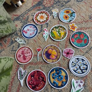 stickers fleur