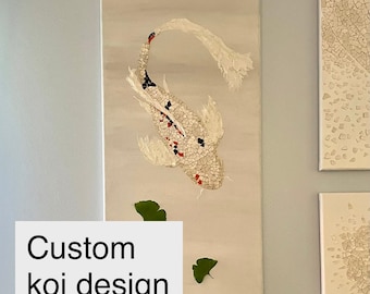Custom commission request: Koi eggshell mosaic