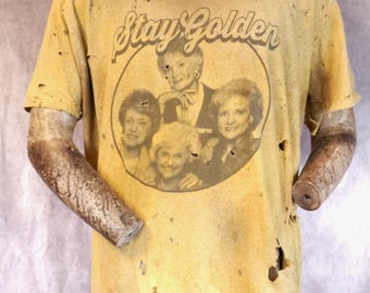 Golden Girls "Stay Golden" Distressed T-Shirt (Adult XXL)