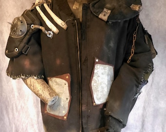 Apocalyptic Raider Jacket, Heavily Distressed, XXL