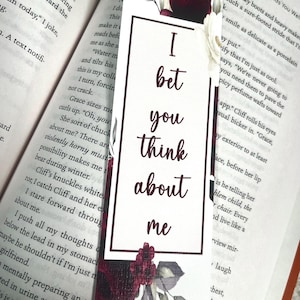 Aposto que você pensa em mim Taylor Swift Bookmark