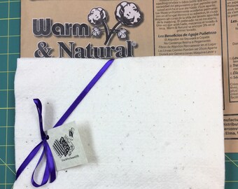 24 Precut 8" Warm & Natural Cotton/Poly Batting Squares: Rag Quilt Pot Holders - USA Made