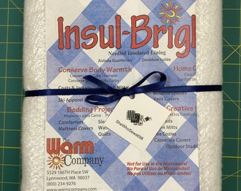 HALF YARD Insul-bright Thermal Batting 22 1/2 Wide for Pot Holders,  Casserole or Ironing Board Covers, Lunch Bags, Hot or Cold 