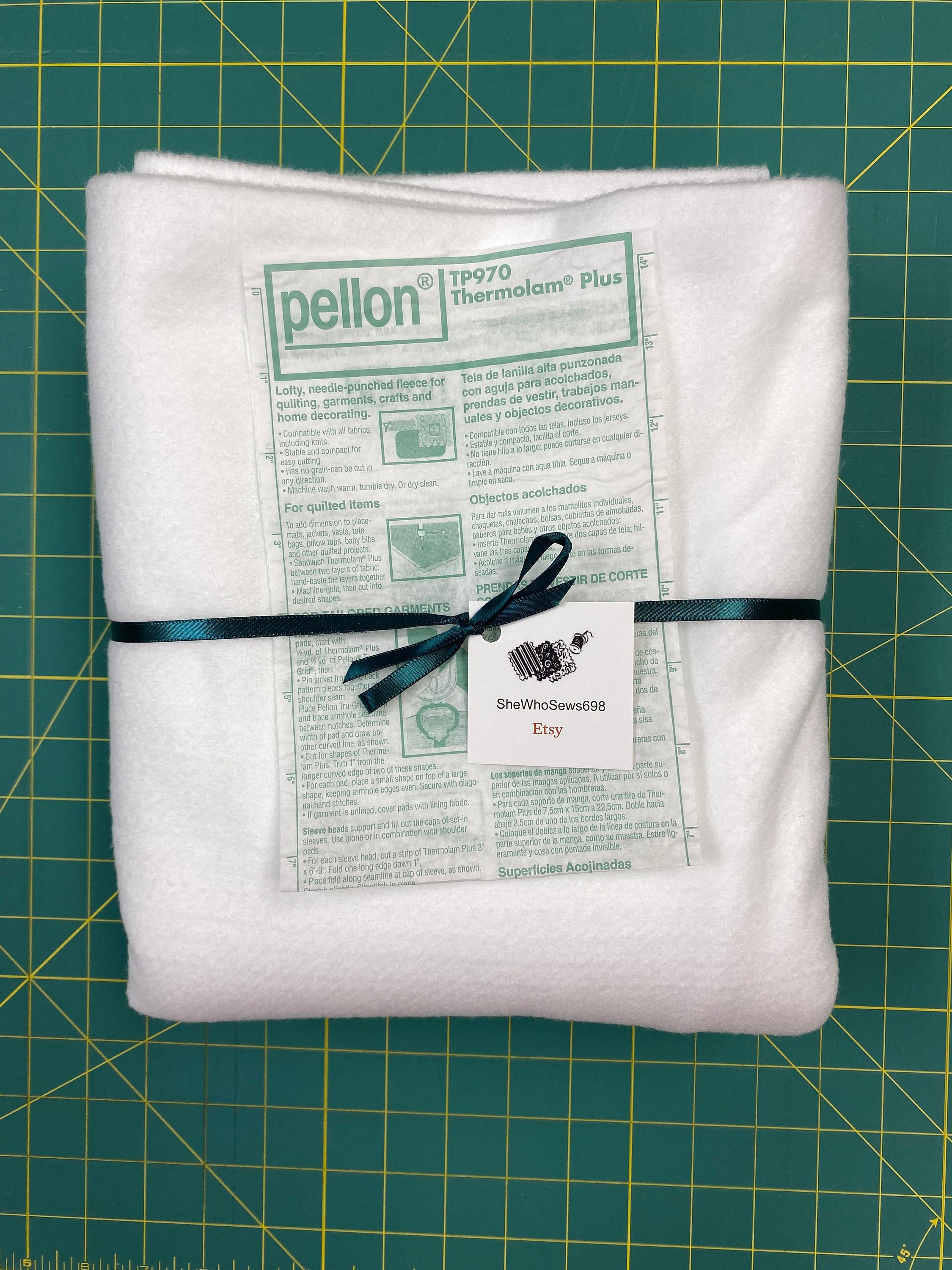 Pellon 911FF - Fusible Featherweight - Interfacing - Vilene G405/315 -  Dressmaking Interlining - Quilt Yarn Stitch