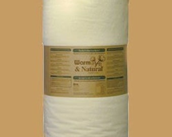 2 yds x 90" wide Warm & and Natural Cotton Quilt Batting with instructions