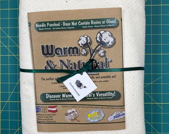 Guata de algodón natural cálido de 18" x 90" (1/2 yarda) para colchas de trapo, cuencos para sopa, fundas para ollas calientes, salvamanteles para platos calientes, salvamanteles para sartenes, forro para almohadillas calientes