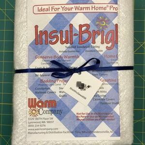 BTY - Insul-Bright Warm Company Heat Reflective Pot Holder Lining 36" x 44" with Pattern