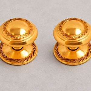 Georgian Brass Cupboard Knobs - Choice of Sizes