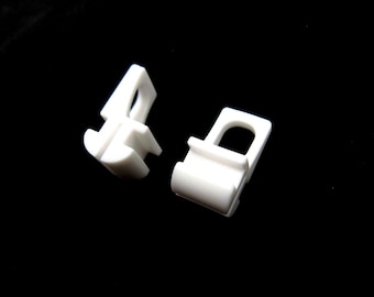 50 deslizadores para cortinas - Guías de riel para cortinas con sistema de clic - Compatibles con rieles de ranura de 6 mm - 50 unidades