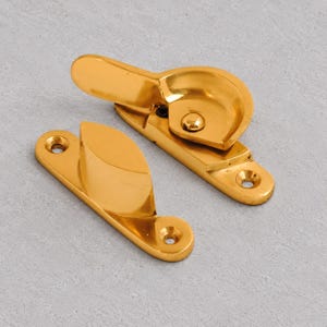Brass Fitch Sash Window Fasteners - Standard or Locking