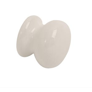 Weiße Keramik-Schrankknöpfe – 35 mm oder 38 mm – Packungen mit 1, 2 oder 4 Stück