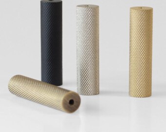 Tiradores de cordón de latón macizo moleteado – Accesorios para cables de luces, persianas y ventiladores – Varios acabados