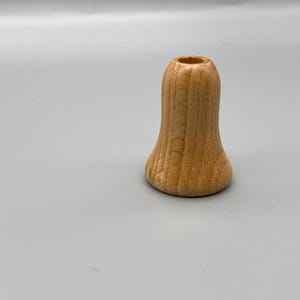 3 tiranti per cavi/luci in legno massello - Stile campana/ghianda - Confezione da 3