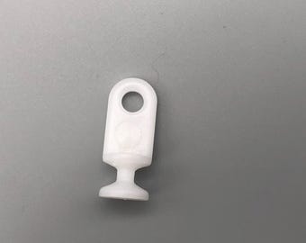 50 deslizadores para cortinas - Guías lisas para rieles de cortinas - Compatibles con rieles de ranura de 6 mm - 50 unidades