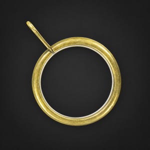 Silent Glide Curtain Rings with Fixed Eyelet - 25mm and 35mm