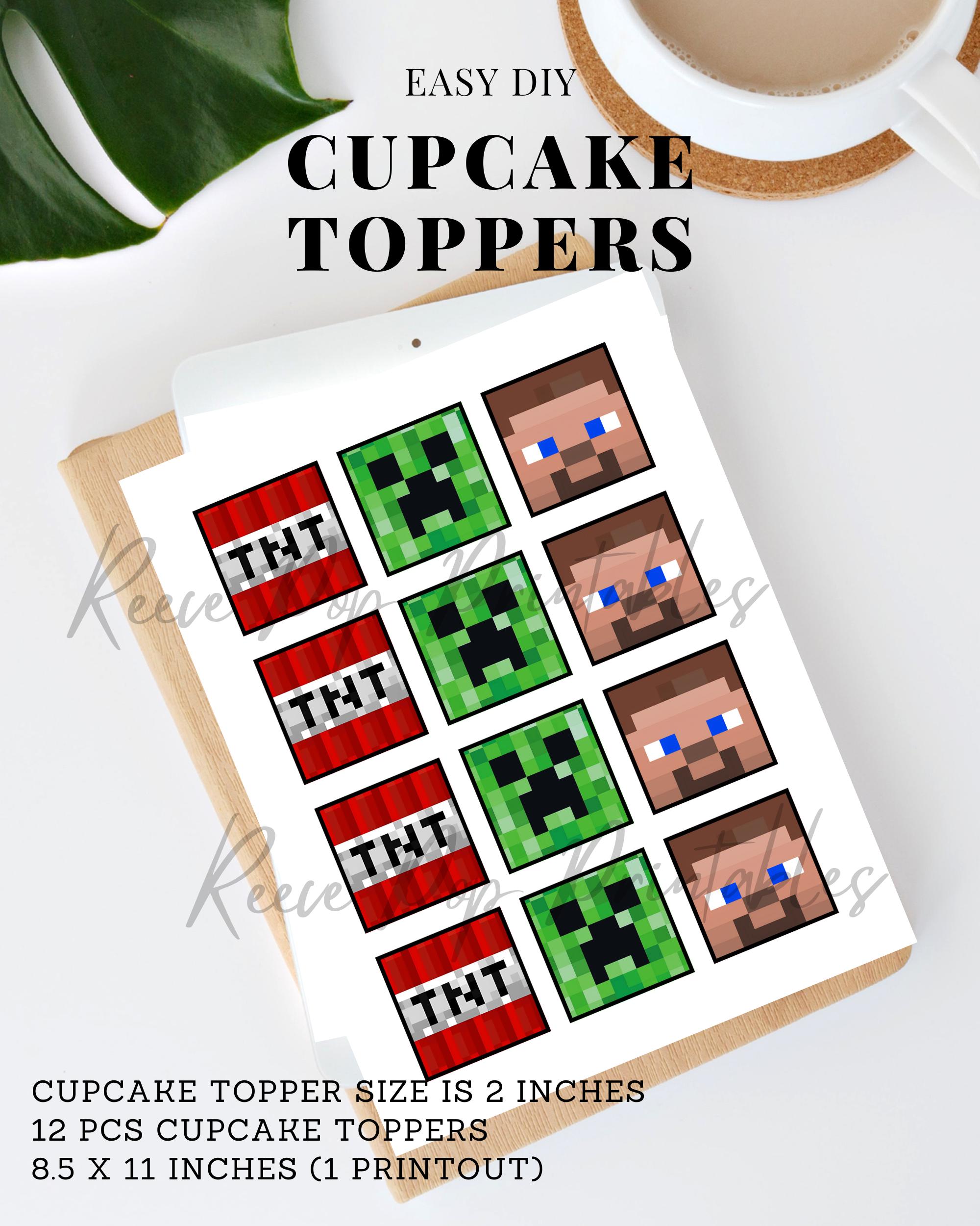 Game Printable Cupcake Toppers