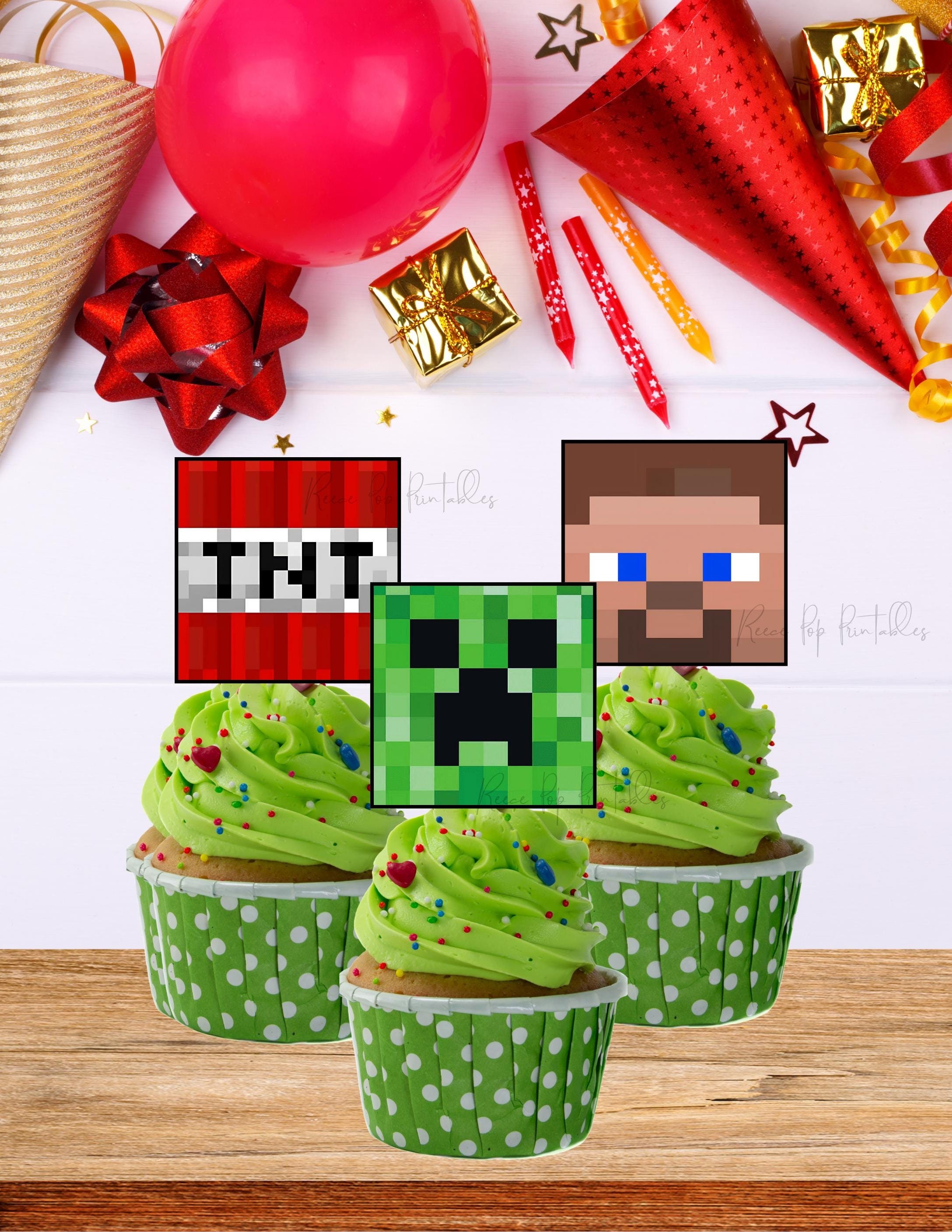 Game Printable Cupcake Toppers