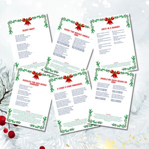 Weihnachtslieder zum Ausdrucken