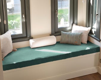 Custom Bench Cushion Indoor, French Style Window Bench Cushion, Large Piano Bench Cushion