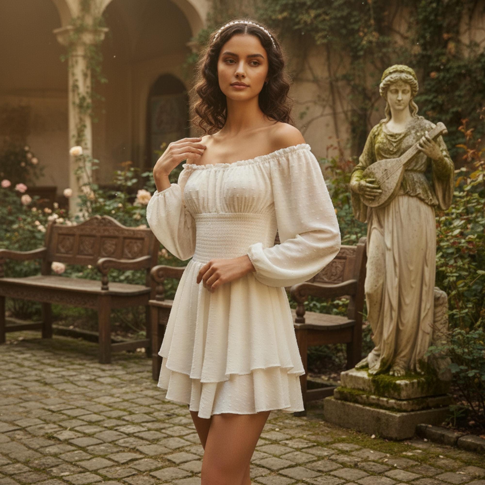 Robe Bleue Apricot Taille UK 16 - Coupe A-Line, Occasion En Très Bon état