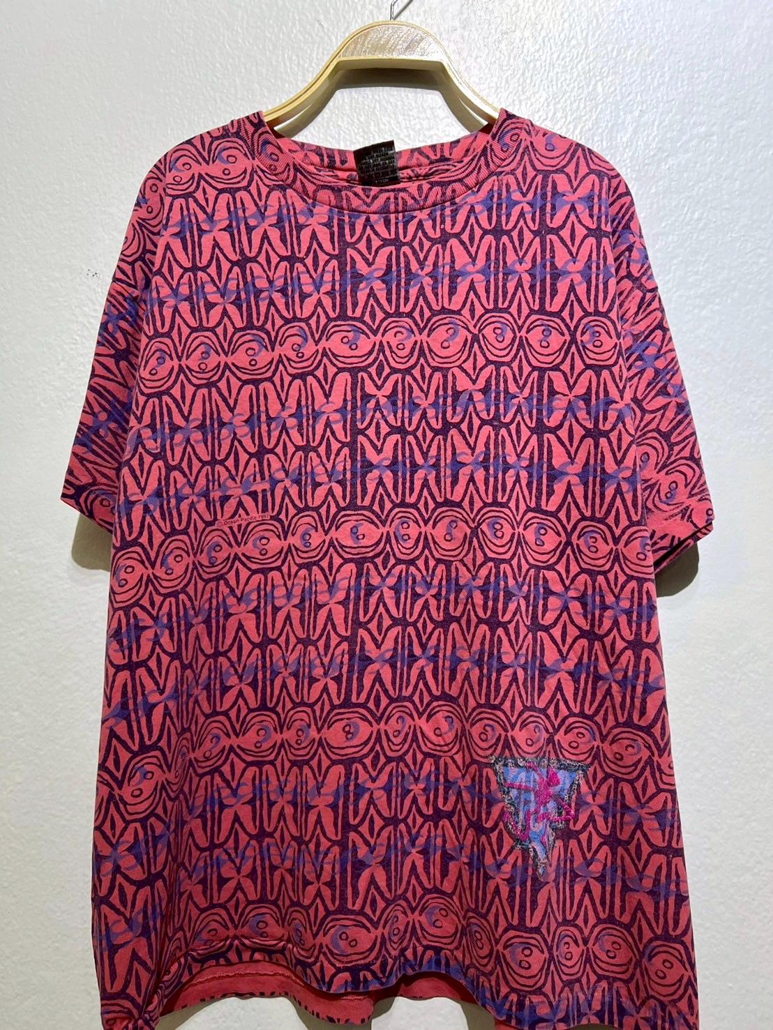 トップス Ocean Pacific All Over Pattern Print Tee Vintage 90s OP ocean pacific surf wear all over print