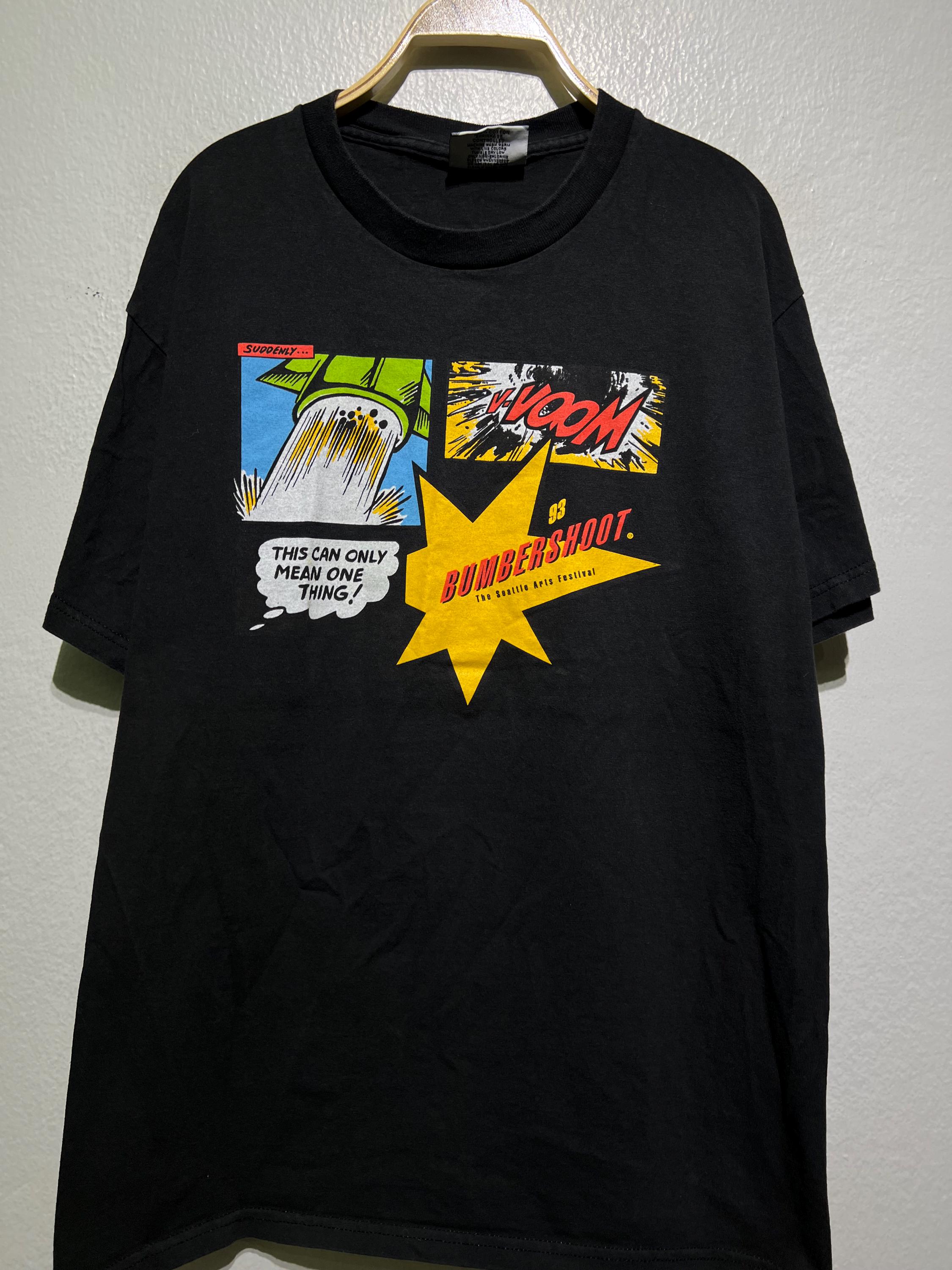90s Bumbershoot Festival Tシャツ Mサイズ Vintage 90s Bumbershoot Festival 1993 Comic Style T-shirt