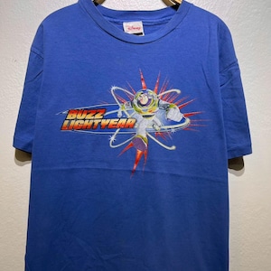 Vintage 90s Buzz Lightyear Toy Story T Shirt Youth Fits Like M Disney Pixar