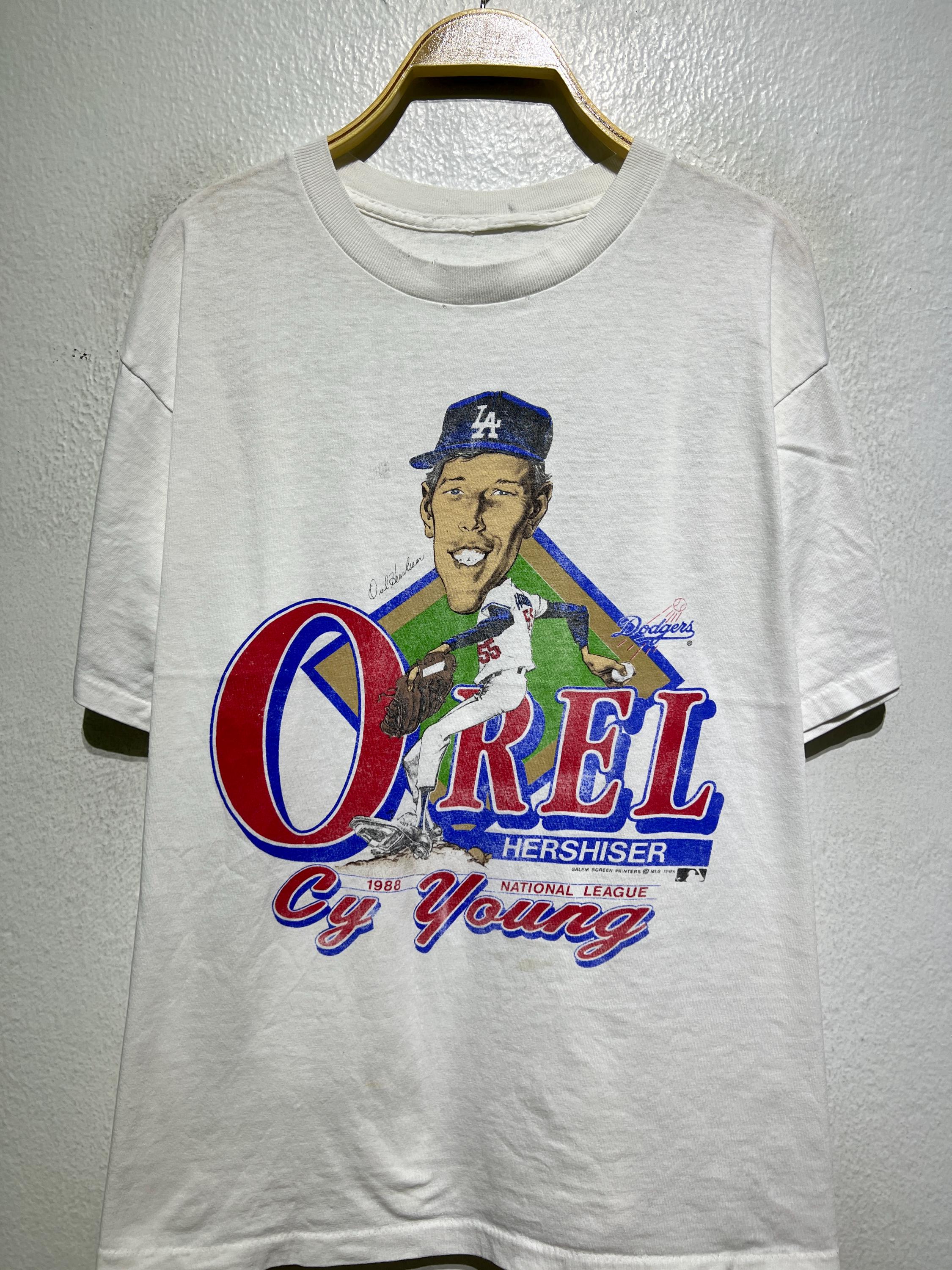 OREL HERSHISER Tシャツ Vintage 1989 Orel Hershiser T-shirt L 1988 Cy Young Award LA