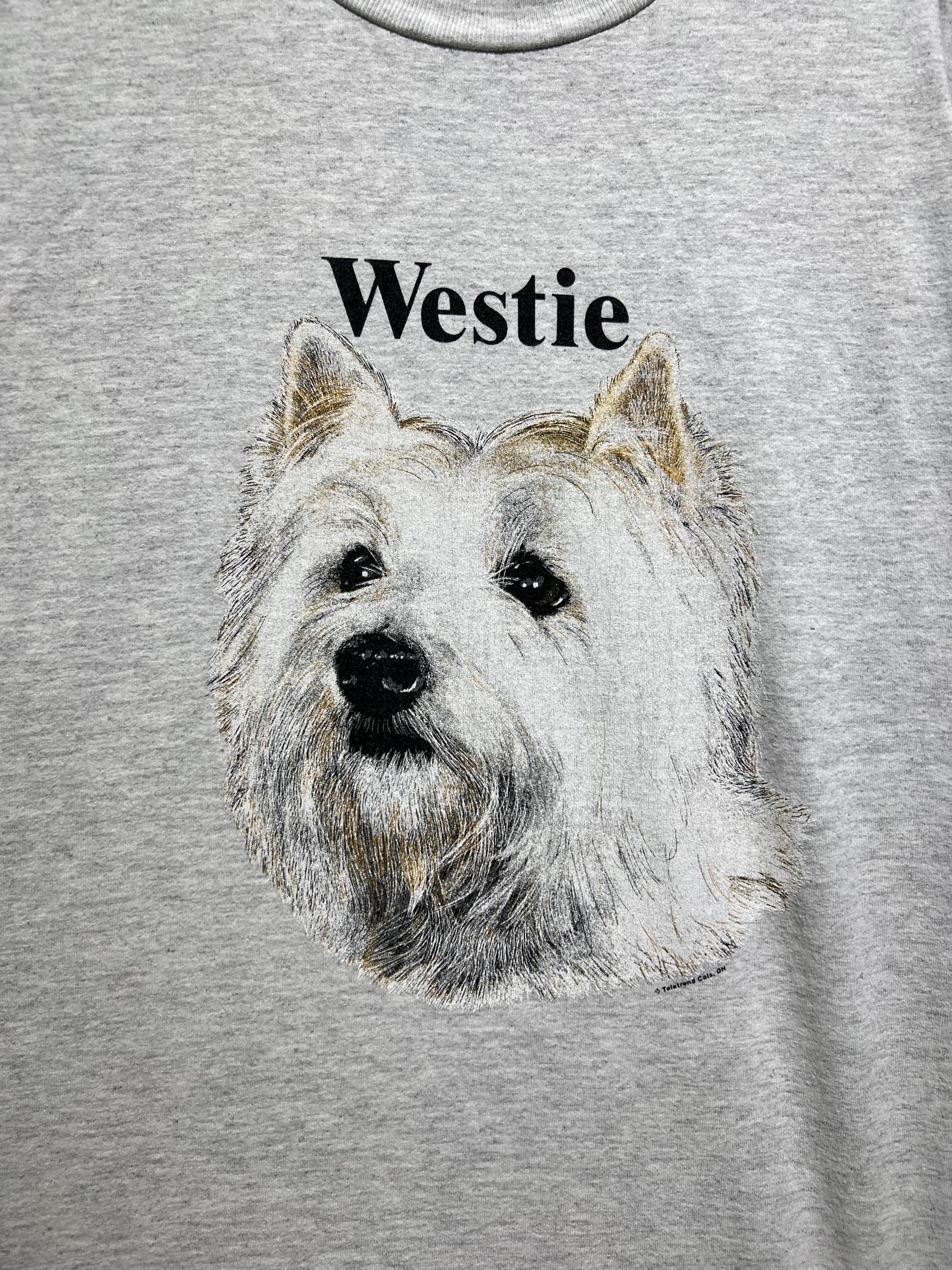 ウェスティ（Westie）90年代ヴィンテージTシャツ 犬 animal ウェスティ（Westie）90年代ヴィンテージTシャツ 犬 animal