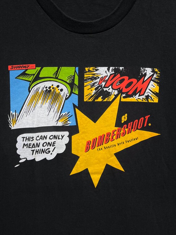 90s Bumbershoot Festival Tシャツ Mサイズ Vintage 90s Bumbershoot Festival 1993 Comic Style T-shirt