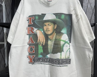 ミュージシャン Tracy Lawrence t-shirt Vintage 90s Vintage 90's Tracy Lawrence American Music Singer Country