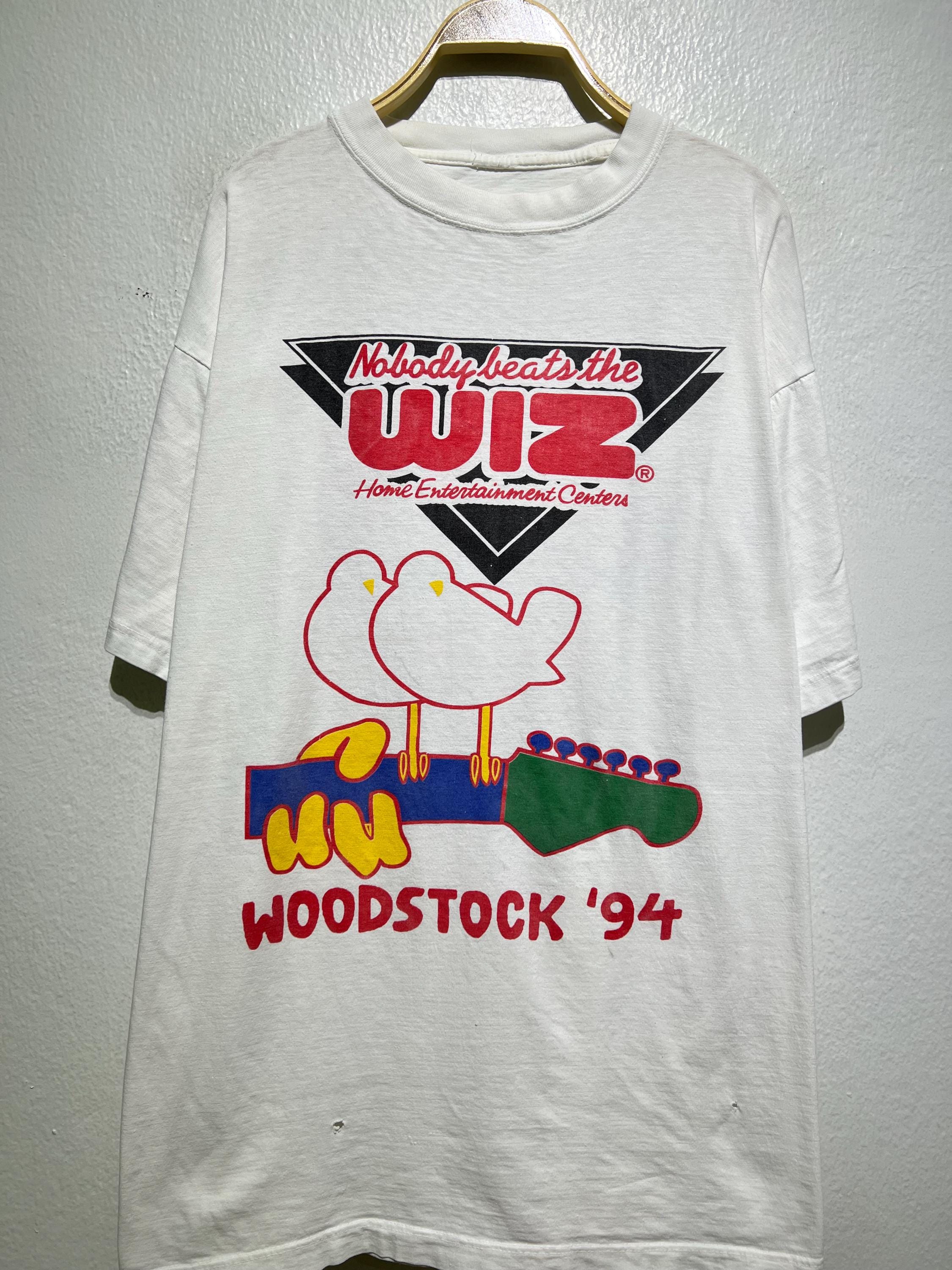 Vintage 1994 Woodstock Nobody Beats the Wiz T-shirt Concert Music 