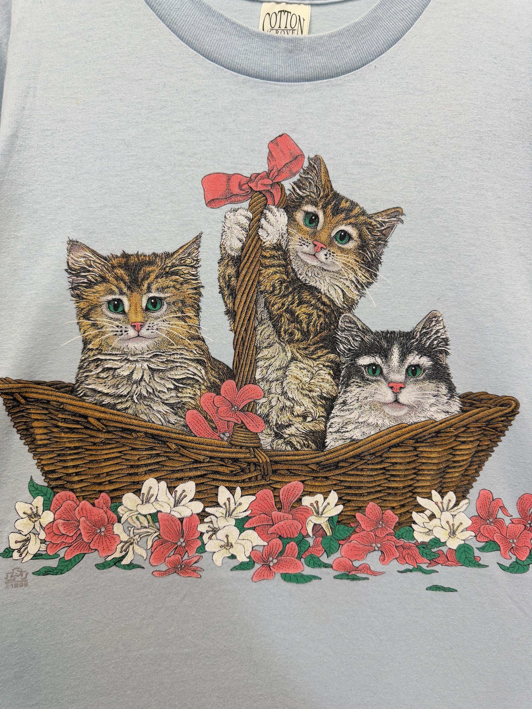 トップス KITTENS FOR CHRISTIAN Vintage tee 90s KITTENS FOR CHRISTIAN Vintage tee 90s Vintage cat t-shirt