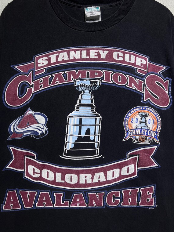 Vintage 90s Stanley Cup Champions Colorado Avalanche NHL Hockey
