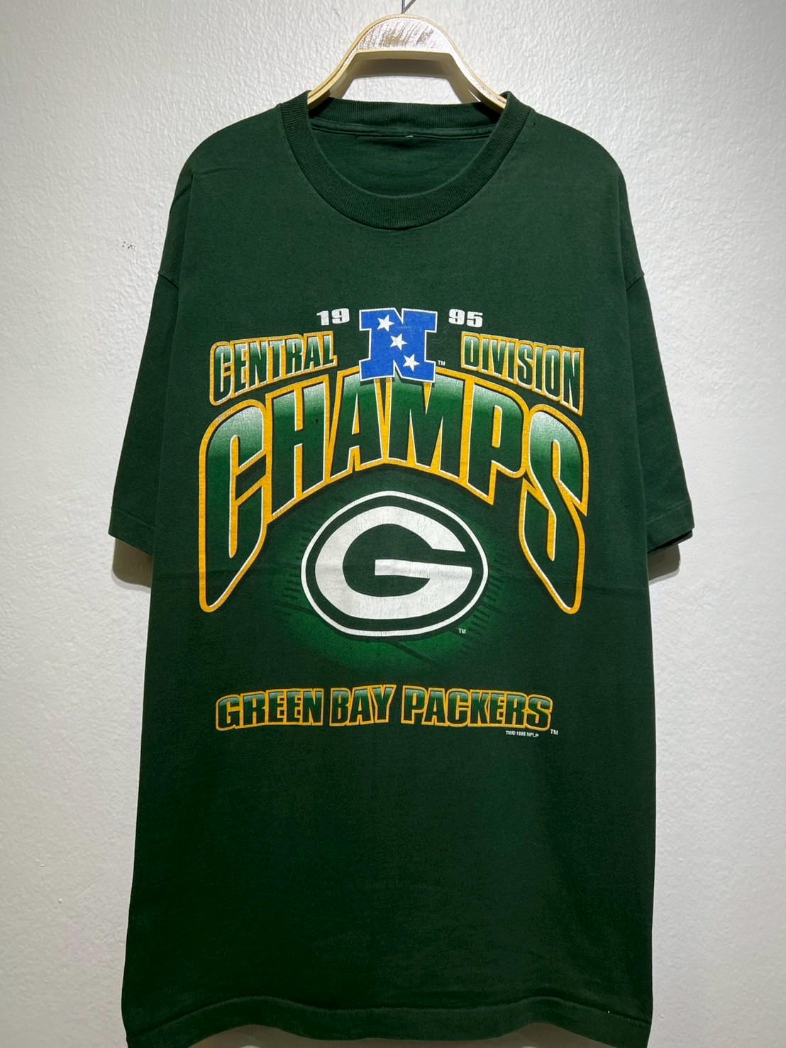 Vintage 90s Green Bay Packers Central Division Champs 1995 T Shirt Size XL Football