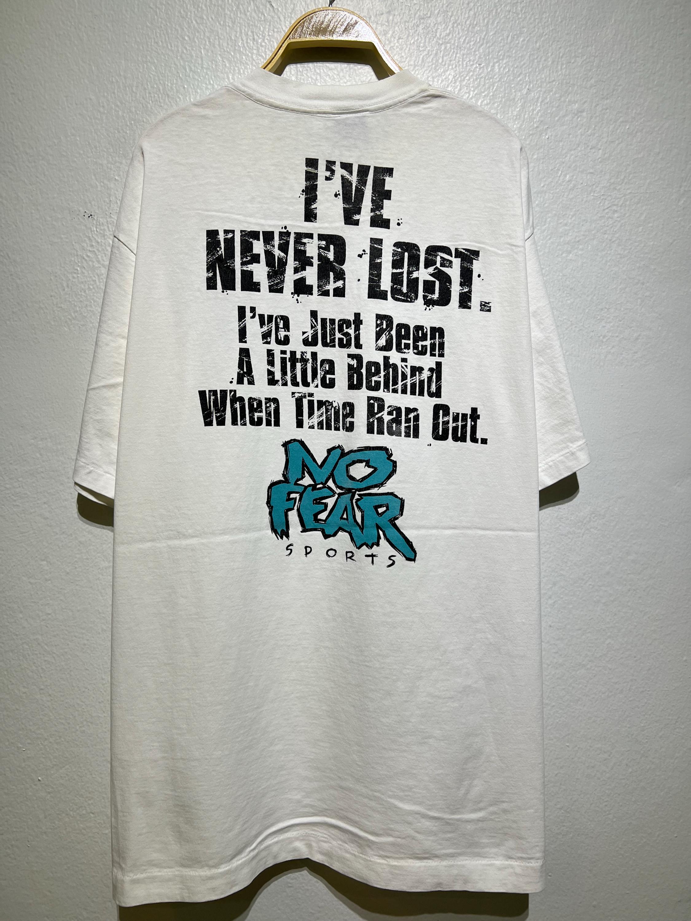 Vintage 90s No Fear Sports Quote T-shirt I've Never Lost