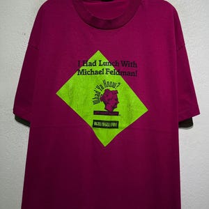 Vintage 90s Michael Feldman T-Shirt XL Whadya Know Radio Show Promo Tee Public Radio NPR Merch Funny Talk Show Host Graphic Souvenir