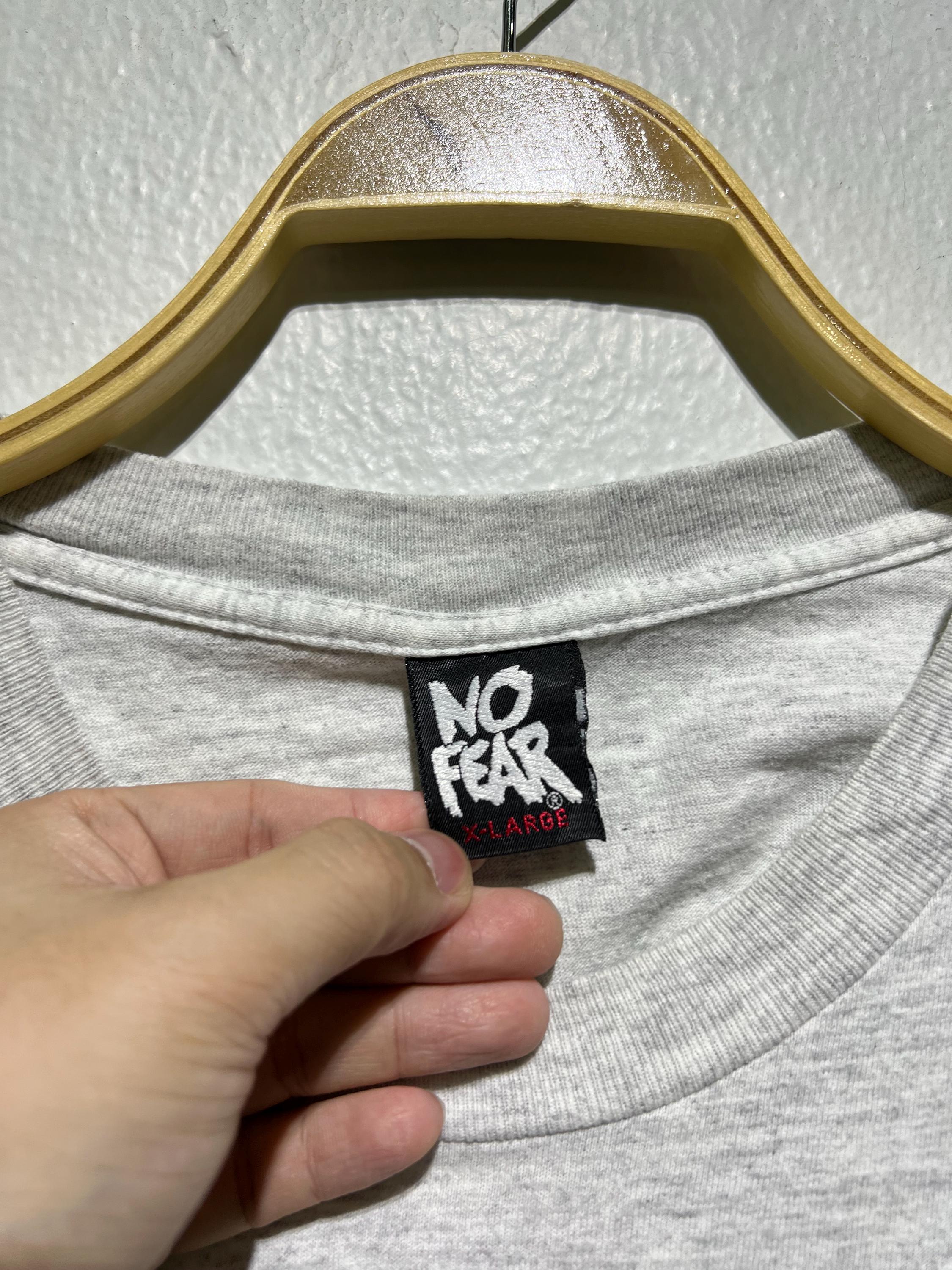 Vintage 90s No Fear Baseball Quote T-shirt Bold Statement Graphic