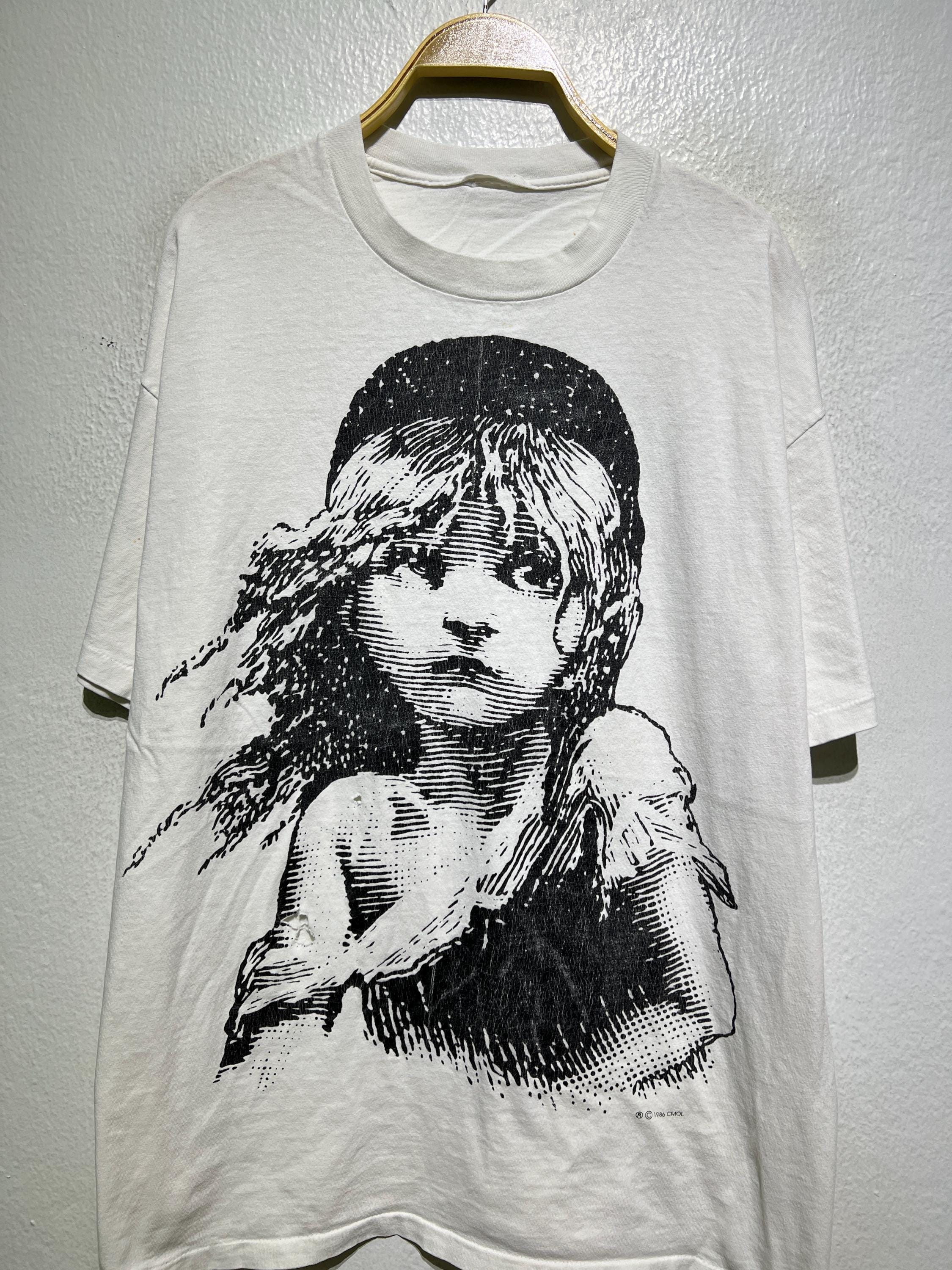 Vintage 1986 Les Miserables T-shirt XL Cosette Musical