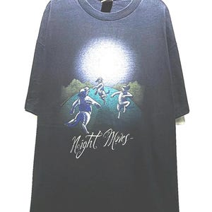 Vintage 90s Big Dogs Night Moves T Shirt Size 2XL 1995 Cartoon