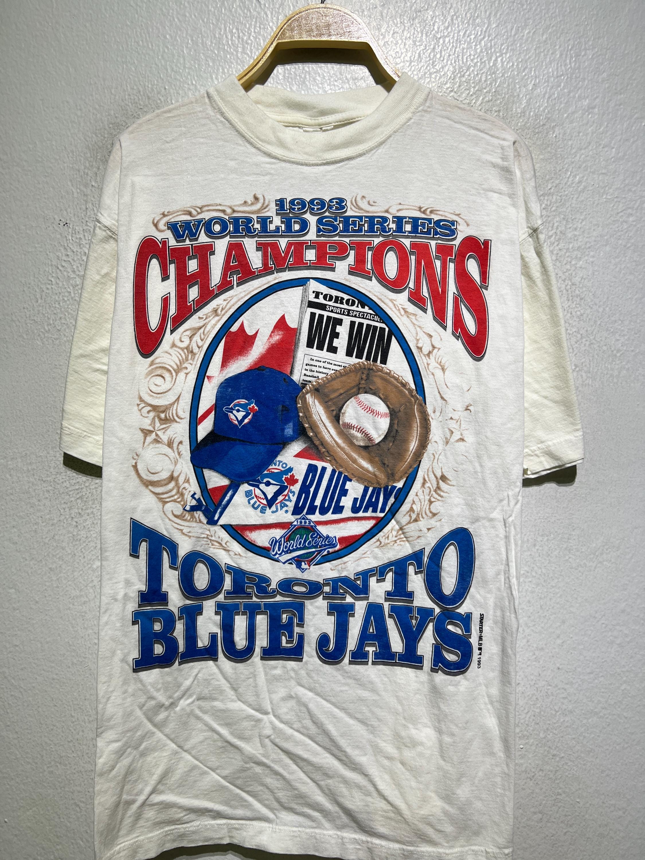 Vintage 1993 Toronto Blue Jays M World Series Champions MLB