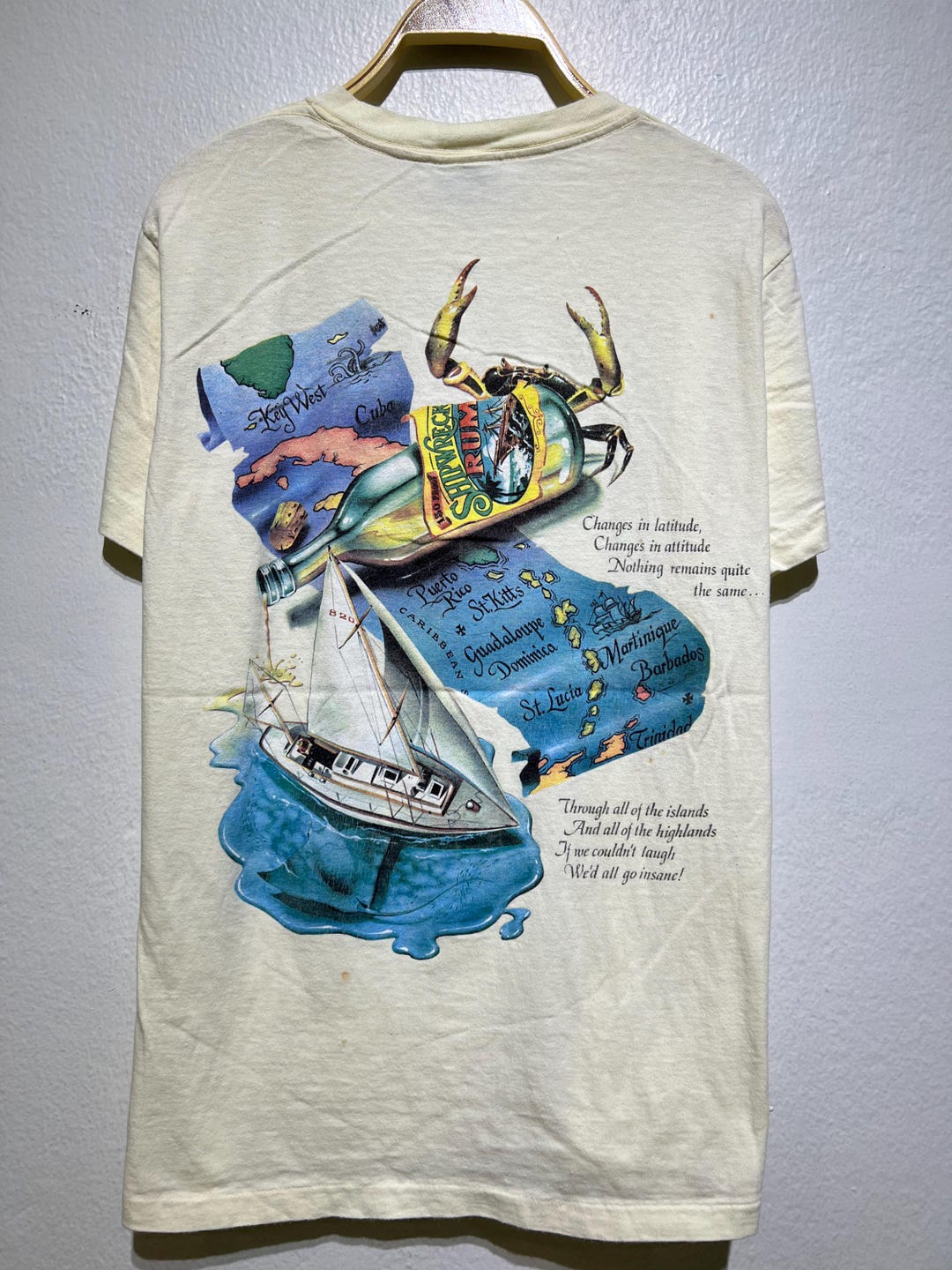 古着 Jimmy Buffett Caribbean Soul Tシャツ xl白 Jimmy Buffett Caribbean Soul - Etsy