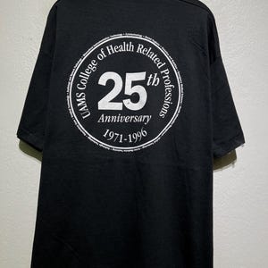 Vintage 90s UAMS College of Health Related Professions 25th Anniversary 1971 1996 TShirt Academic Nursing Education Celebration Tee Size 2XL